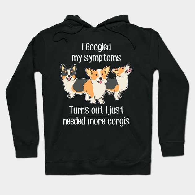 Need More Corgis Hoodie by Psitta